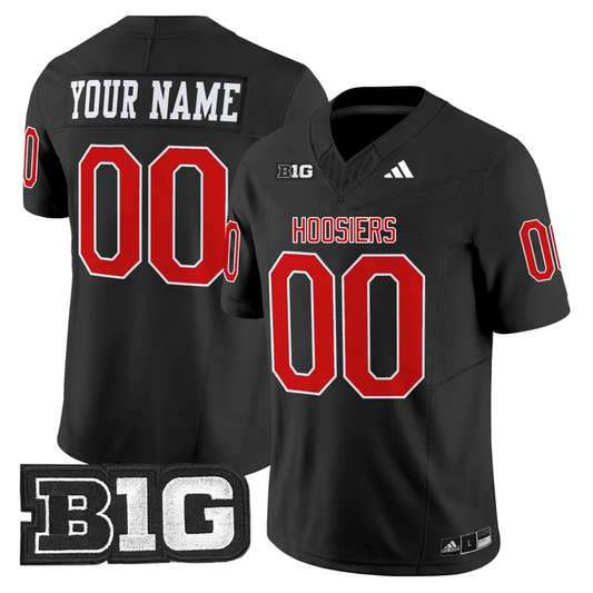 Custom Indiana University Jersey Name, and Number Black All Stitched by My Store NCAA Football Jerseys