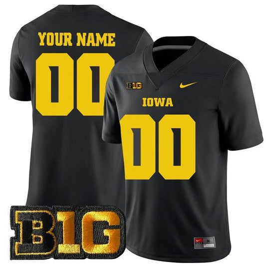 Custom Iowa Hawkeyes Jersey Name and Number College Football Black Alternate – All Stitched by My Store
