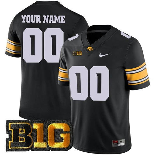 Custom Iowa Hawkeyes Jersey Name and Number College Football Black Game – All Stitched by My Store