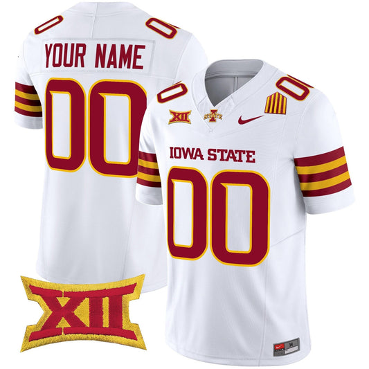 Custom Iowa State Cyclones Jersey Name, Number 2025 Stitched White by My Store