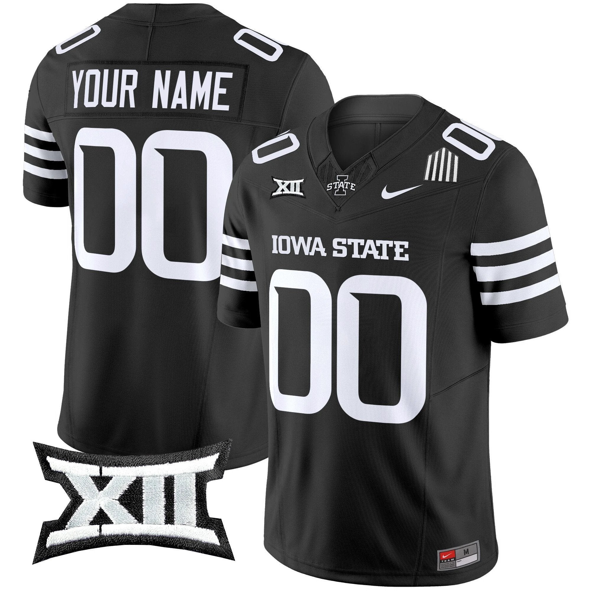 Custom Iowa State Cyclones Jersey Name, Number 2025 Stitched Black by My Store