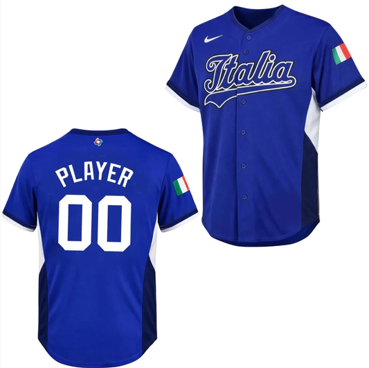 Custom Italy Baseball Jersey Name, Number 2026 World Baseball Classic Royal by My Store