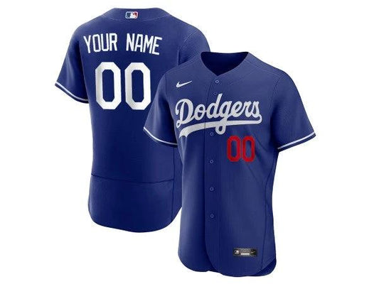 Custom Los Angeles Dodgers Flex Base Jersey - Royal by My Store