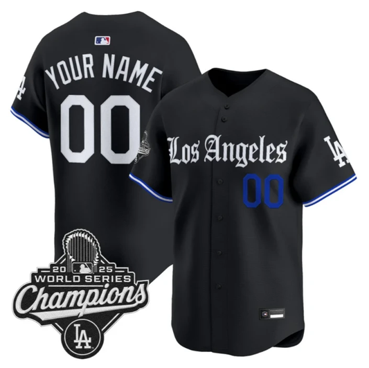 Custom Los Angeles Dodgers Jersey Name, Number Gothic Edition Premier Stitched by My Store