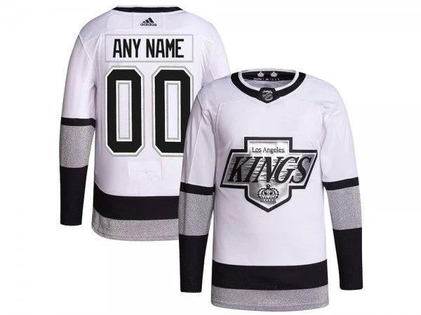 Custom Los Angeles Kings White Alternate Jersey by Hockey David