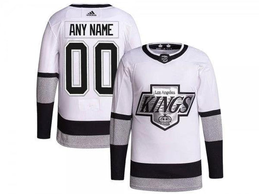 Custom Los Angeles Kings White Alternate Jersey by Hockey David