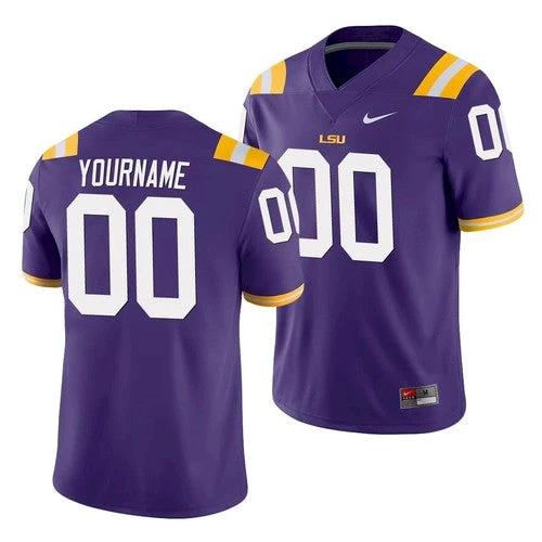 Custom Lsu Tigers Jersey Name and Number NCAA College Football Purple by My Store