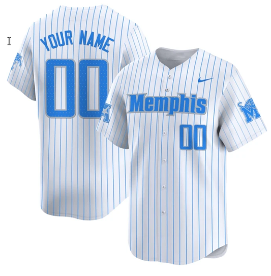 Custom Memphis Tigers Jersey Name and Number Pinstripe All Stitched by My Store