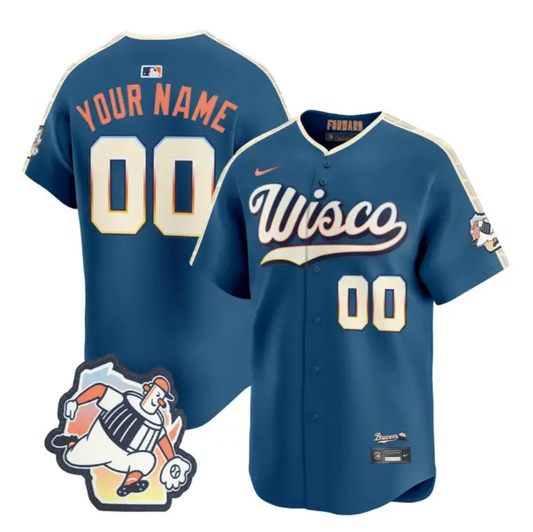 Custom Milwaukee Brewers Jersey 2026 City Connect Vapor Premier Limited Stitched by My Store