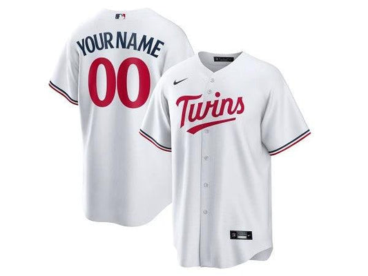 Custom Minnesota Twins Cool Base Jersey - White by My Store