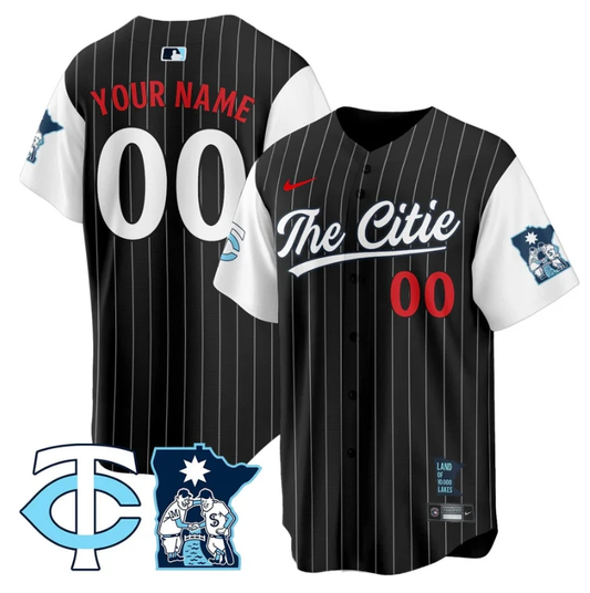Custom Minnesota Twins Jersey 2025 City Connect Concept Stitched Black by My Store