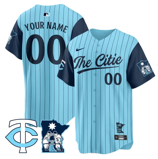 Custom Minnesota Twins Jersey 2025 City Connect Concept Stitched Blue by My Store