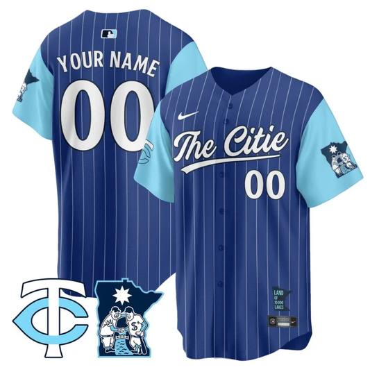 Custom Minnesota Twins Jersey 2025 City Connect Concept Stitched Royal by My Store