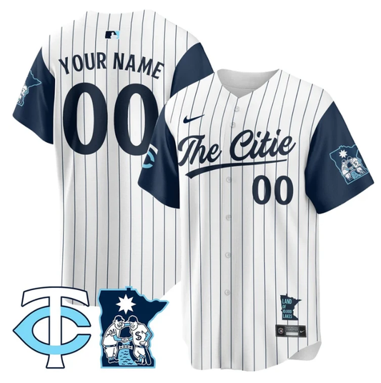 Custom Minnesota Twins Jersey 2025 City Connect Concept Stitched White by My Store