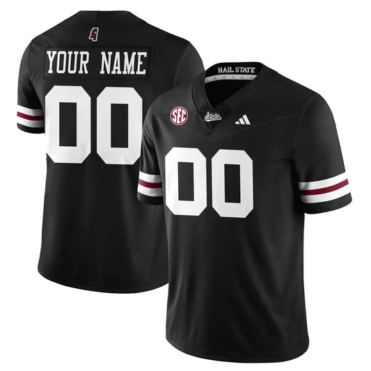 Custom Mississippi State Jersey Name, Number Darkness 2025 Stitched Black by My Store NCAA Football Jerseys