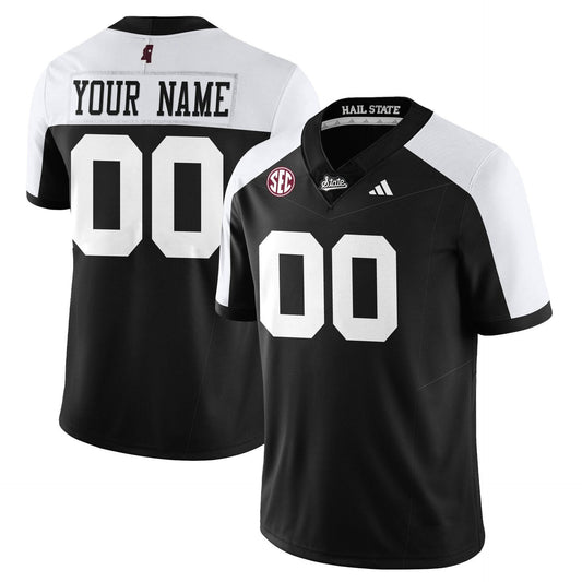 Custom Mississippi State Jersey Name, Number Darkness 2025 Stitched Black Alter by My Store NCAA Football Jerseys
