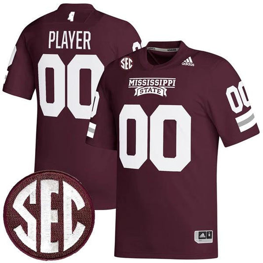 Custom Mississippi State Jersey Name and Number College Football Maroon – All Stitched by My Store