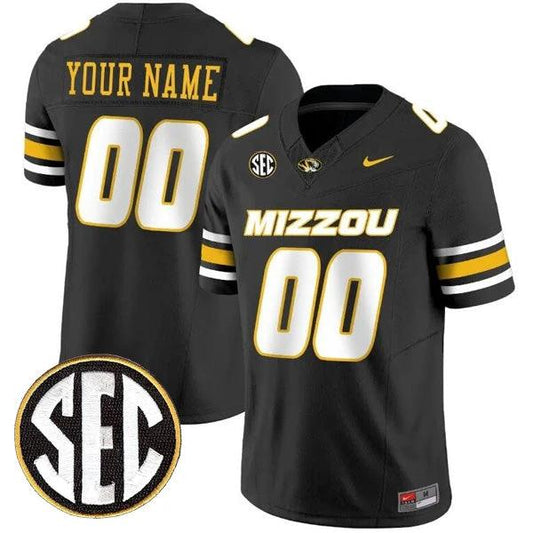 Custom Missouri Tigers Jersey Name and Number College Football Black Vapor F.U.S.E Limited – All Stitched by My Store