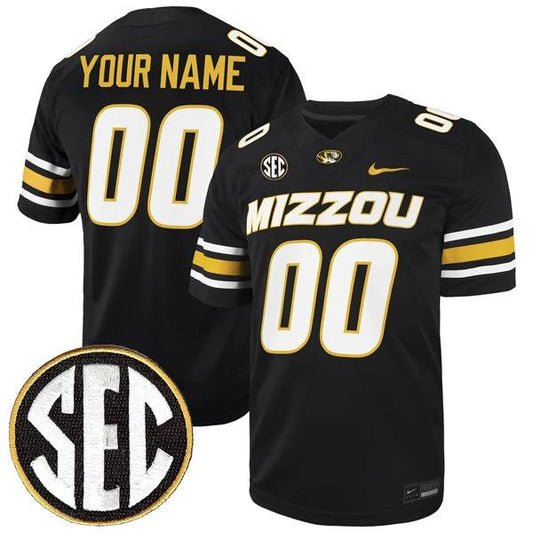 Custom Missouri Tigers Jersey Name and Number College Football Black – All Stitched by My Store