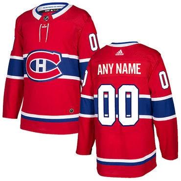Custom Montreal Canadiens Red 2017-2018 Hockey Stitched NHL Jersey by Hockey David