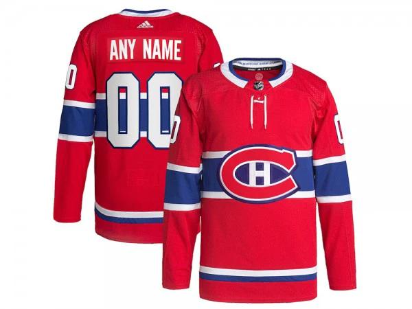 Custom Montreal Canadiens Red Home Jersey by Hockey David