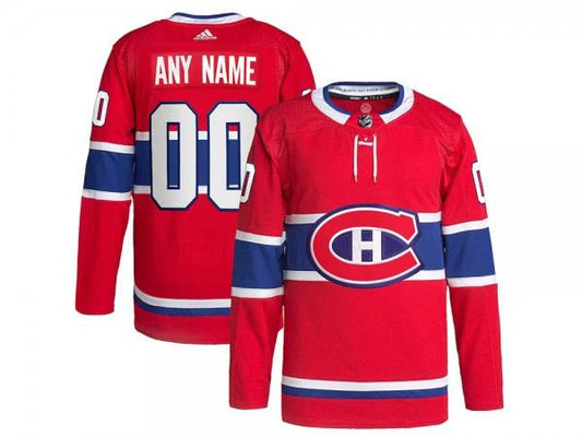 Custom Montreal Canadiens Red Home Jersey by Hockey David