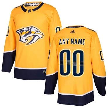 Custom Nashville Predators Yellow 2017-2018 Hockey Stitched NHL Jersey by Hockey David