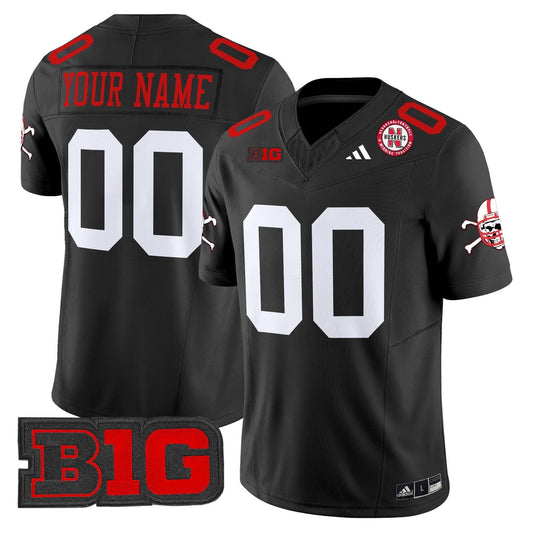Custom Nebraska Cornhuskers Jersey Name, Number 2025 Stitched Black by NCAA Football Jersey