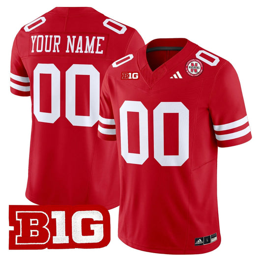 Custom Nebraska Cornhuskers Jersey Name, Number 2025 Stitched Scarlet by NCAA Football Jersey