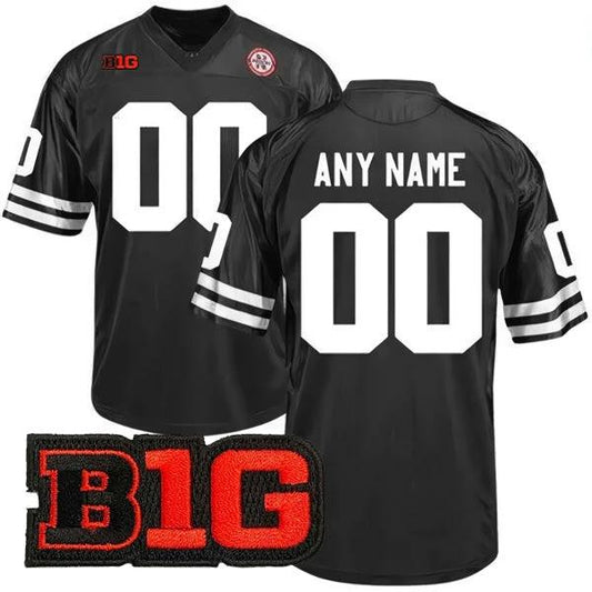 Custom Nebraska Cornhuskers Jersey Name and Number College Football Black – All Stitched by My Store