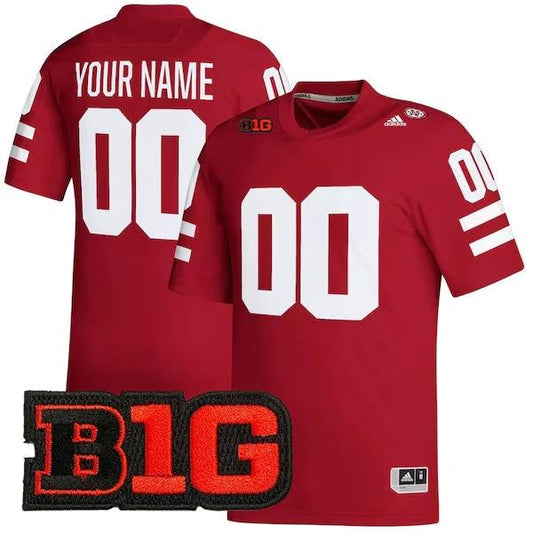 Custom Nebraska Cornhuskers Jersey Name and Number College Football Scarlet Premier – All Stitched by My Store