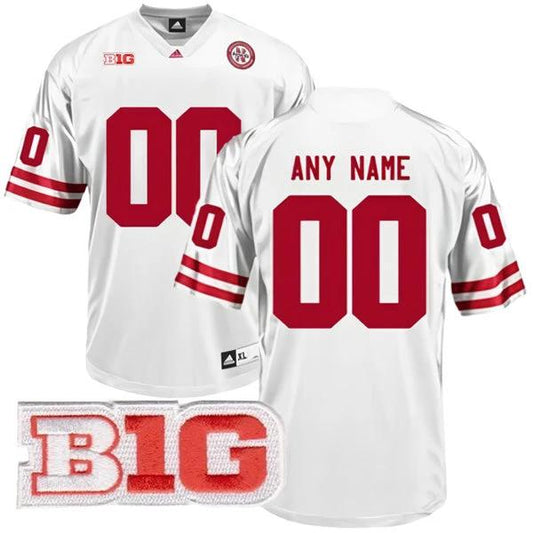 Custom Nebraska Cornhuskers Jersey Name and Number College Football White – All Stitched by My Store