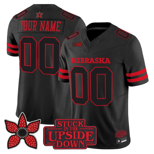 Custom Nebraska Cornhuskers Jersey Stranger Things Edition Limited Stitched by NCAA Football Jersey