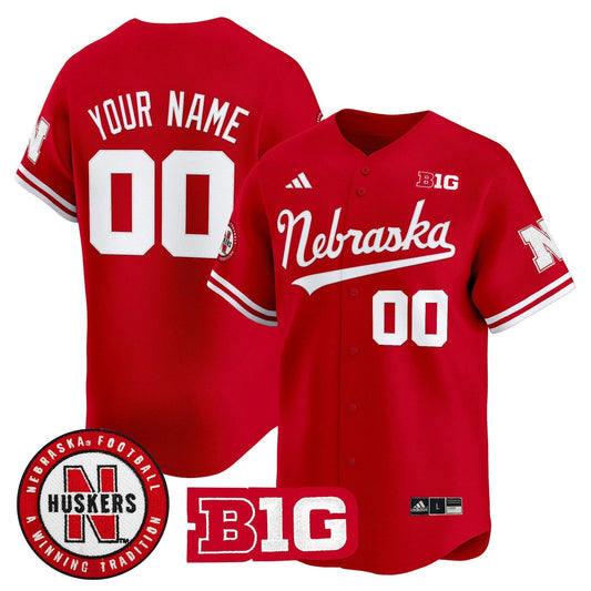 Custom Nebraska Cornhuskers Jersey Name, Number 2025 Vapor Baseball Scarlet by My Store