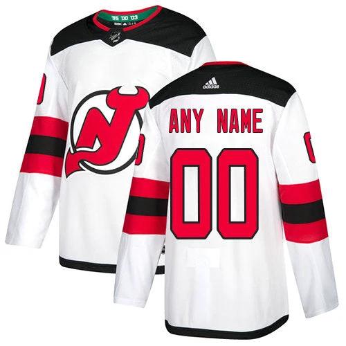Custom New Jersey Devils White Home Stitched 2017-2018 NHL Jersey by Hockey David
