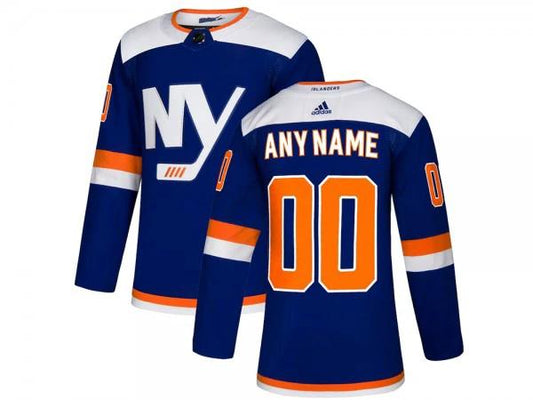 Custom New York Islanders Blue Alternate Jersey by Hockey David