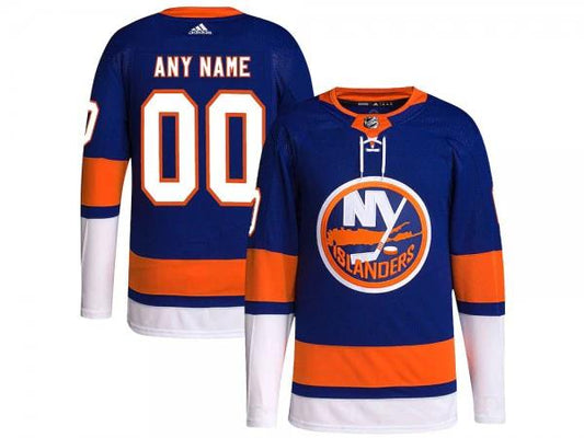 Custom New York Islanders Blue Home Jersey by Hockey David