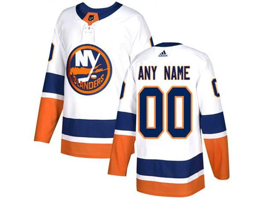 Custom New York Islanders White Away Jersey by Hockey David