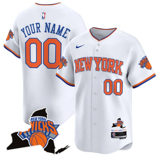 Custom New York Knicks Jersey Vapor Limited Baseball Stitched Association by My Store