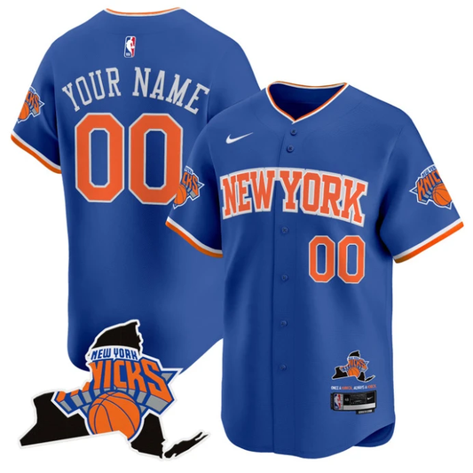 Custom New York Knicks Jersey Vapor Limited Baseball Stitched Icon by My Store