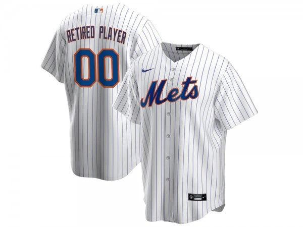 Custom New York Mets Cool Base Jersey White by My Store