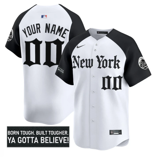 Custom New York Mets Jersey Gothic Borough Edition Stitched Alternate by My Store