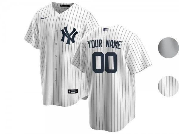 Custom New York Yankees Cool Base Jersey White by My Store