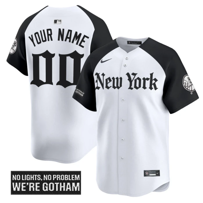 Custom New York Yankees Jersey Gothic Legacy Edition Vapor Premier Stitched Alternate by My Store