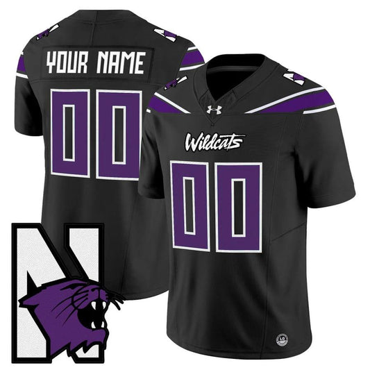 Custom Northwestern Wildcats Jersey Name, Number Honoring 95 Stitched Black by NCAA Football Jersey