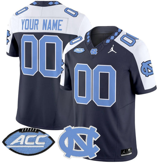 Custom North Carolina Tar Heels Jersey 2025 Vapor Limited Stitched Navy ALter by My Store NCAA Football Jerseys