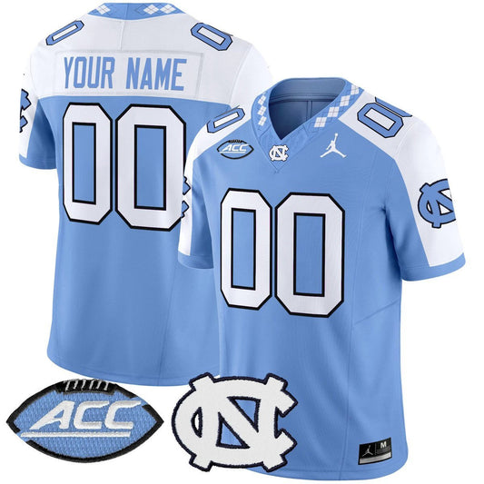 Custom North Carolina Tar Heels Jersey 2025 Vapor Limited Stitched Blue Alter by My Store NCAA Football Jerseys