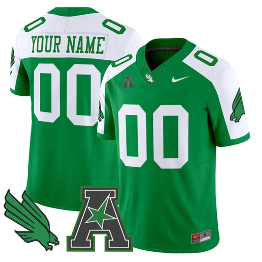 Custom North Texas Mean Green Jersey 2025 Vapor Limited Stitched Green Alter by My Store NCAA Football Jerseys