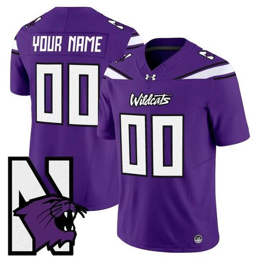 Custom Northwestern Wildcats Jersey Name, Number Honoring 95 Stitched Purple by NCAA Football Jersey