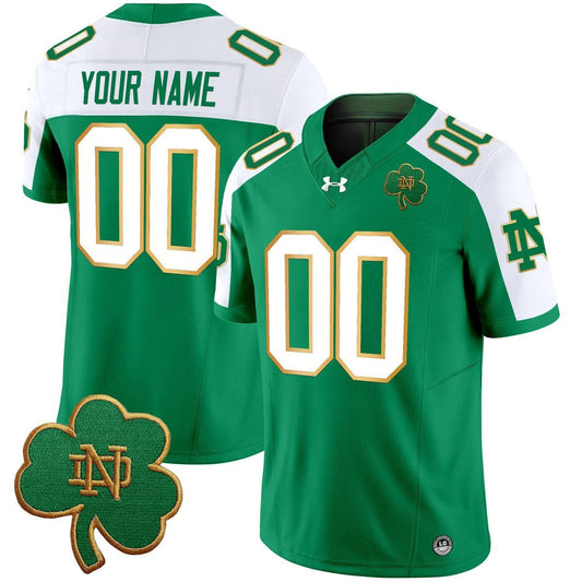 Custom Notre Dame Jersey Name, Number 2025 Vapor Limited V3 Stitched Green Alter by My Store NCAA Football Jerseys
